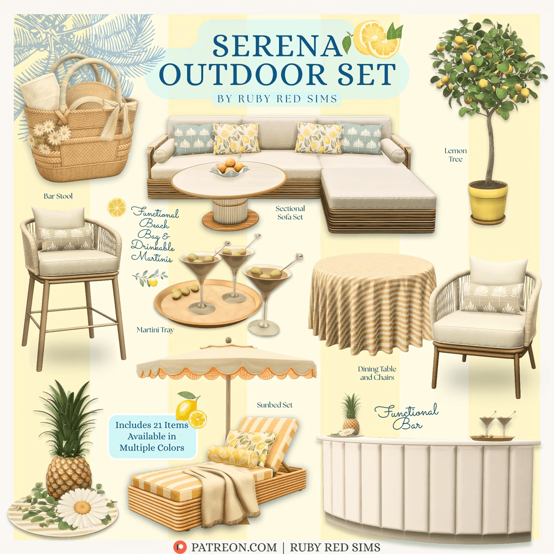 Скриншот мода Набор для патио Serena Outdoor